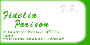 fidelia parison business card